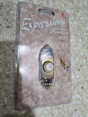 Expressions 224 WIRED PUSH BUTTON FOR WIRED CHIME SYSTEMS HEATH/ZENITH Brass