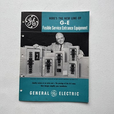 General Electric 1955 G-E Fusible Service Entrance Equipment Sales Brochure