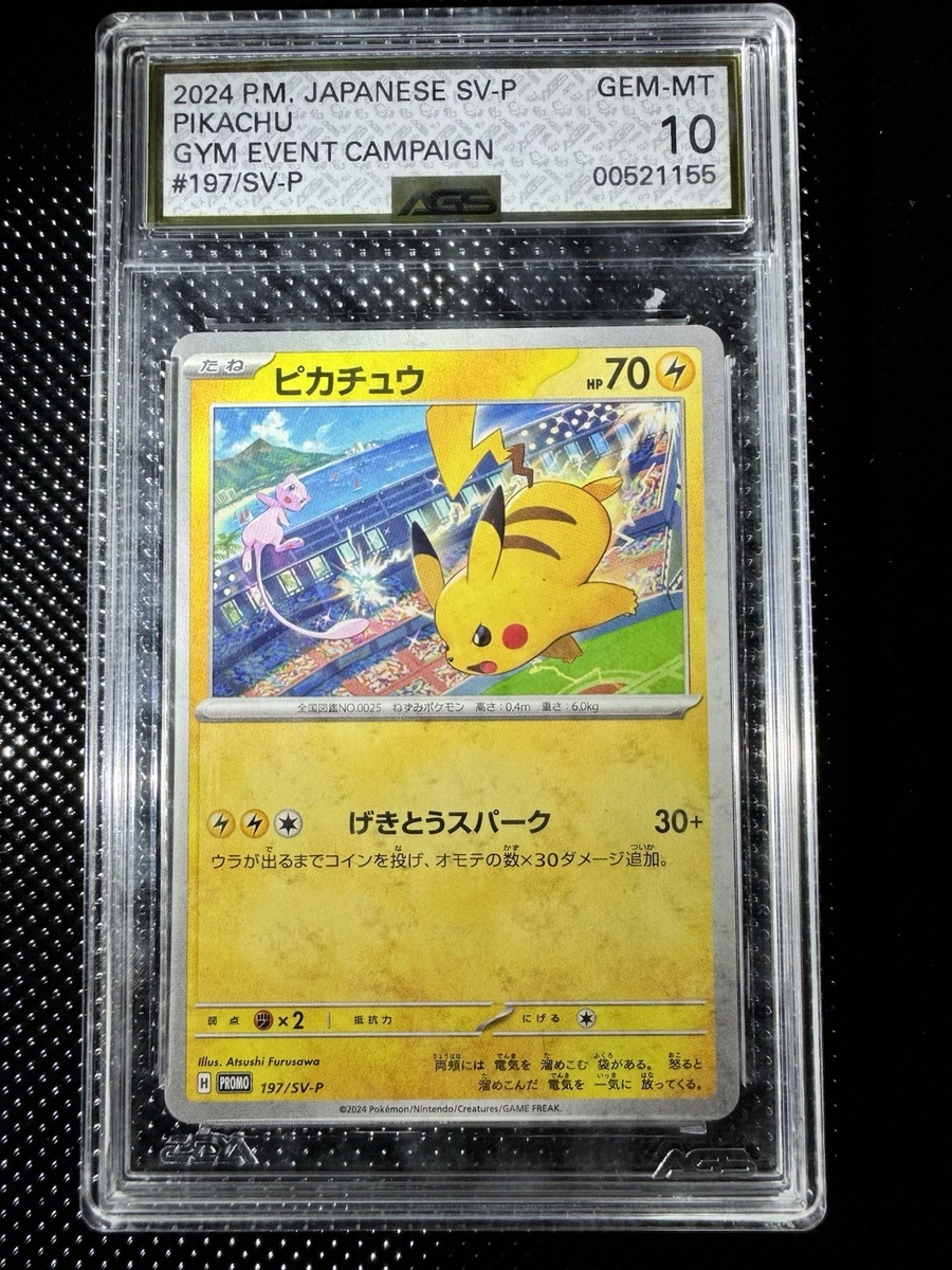 Pikachu Pokémon TCG Grade 10 Common Individual Collectible Card
