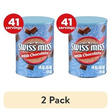 Hot Cocoa Mix Milk Chocolate Flavor 45.68 oz Canister 2 Pack Bulk