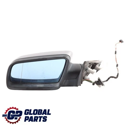 BMW 5 Series E60 E61 Heated Left Wing Mirror N/S Silbergrau Silver Grey