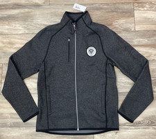 Cutter & Buck Zip Up Jacket Women's Black Gray Size Small Beta Alpha PSI