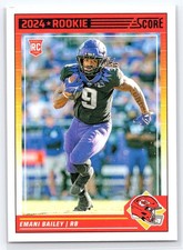 2024 Score #394 Emani Bailey Kansas City Chiefs Rookie