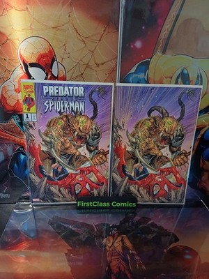 Predator vs Spider-Man #1  Tyler Kirkham Exclusive Trade & Virgin Set