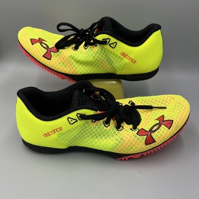 Under Armour Kick Distance 4 Track Spikes, Running Shoes, Men's 11, Women's 12.5