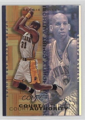 2000-01 Upper Deck Hardcourt Court Authority Reggie Miller #CA13 HOF 1dm4