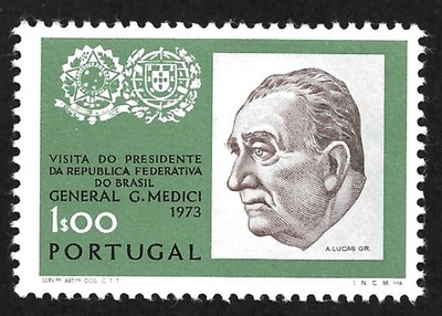Portugal 1973 Besuch des brasilianischen Präsidenten G. Medici - postfrisch
