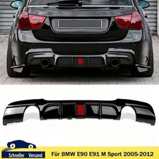Diffusor Heckansatz f�r BMW E90 E91 M Paket Performance Hecksch�rze 335 M/ LED