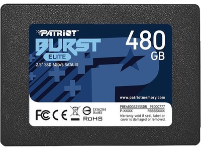 Patriot Burst Elite 2.5'' 480GB SATA III TLC Internal Solid State Drive (SSD)