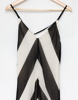target black slip dress The Flounce Smocked Midi Dress main image 0