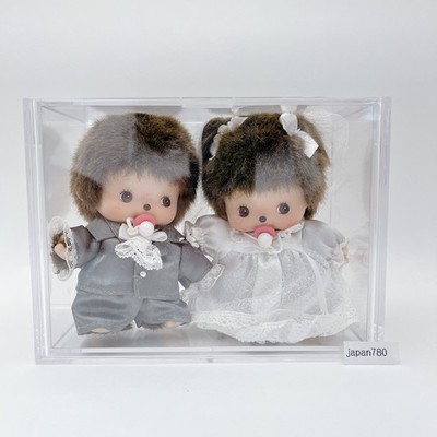 Monchichi Bebichhichi Wedding Doll Set Plush Doll Sekiguchi Japan