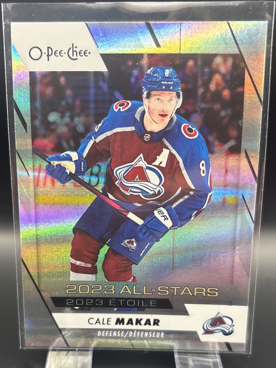 Cale Makar 2023 O-Pee-Chee #512 Rainbow #/350