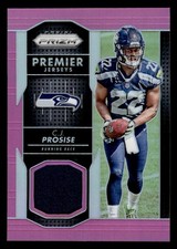 2016 PANINI PRIZM C.J. PROSISE PPJ-CJ2 MINT PRIZM PREMIER JERSEYS PINK SEAHAWKS