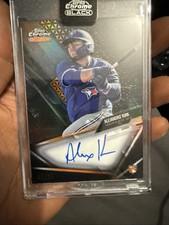 01/25 Alejandro Kirk On Card Rookie Auto Orange Refractor Topps Chrome Black