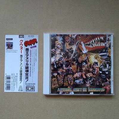 GWAR America Must Be Destroyed CD 1992 Japan JICK-89119 Jimco Records Obi