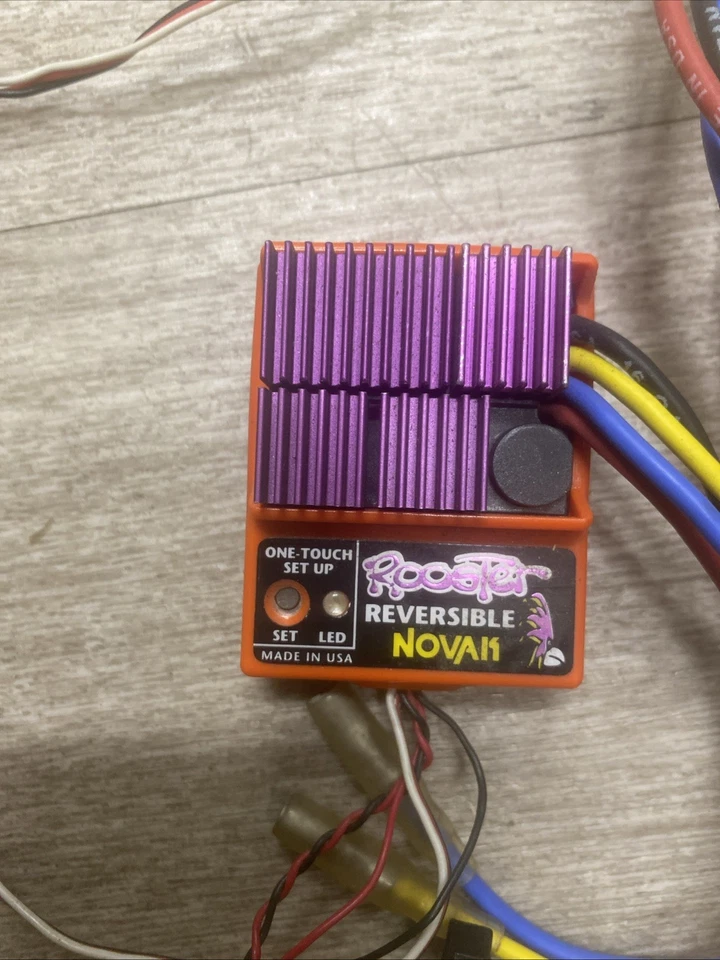Vintage Double Novak Rooster Reversible ESC Combo For E Maxx Traxxas  Tested. - Image 4 of 4