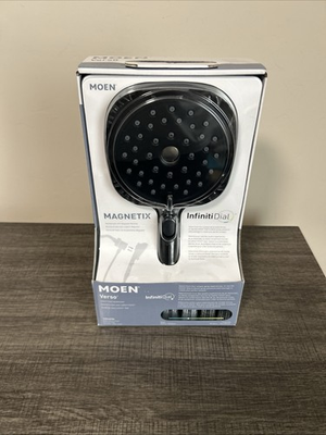 #ad Moen 220H4EPBL Square Handheld Shower 6 Inch Diameter Spray Head Matte Black $59.99