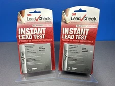 LOT OF 2 3M INSTANT LEAD TEST TESTS 2 SWABS EACH 4 TOTAL WOOD METAL DRYWALL NEW