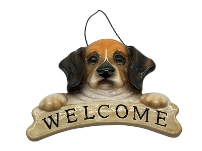 Big Sky Canine Beagle HangingWelcome Sign from Big Sky Carvers 10 inch x 8 inch