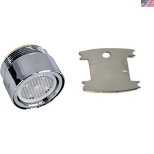 Durable Brass Dual Thread Aerator with Vandal Proof Locking Key - 1.2 GPM