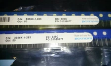 Qty 10-Bourns-3386X-1-253-Trimmer Resistors-Thru Hole, 3/8", 25KOHMS, 10%, 0.5W
