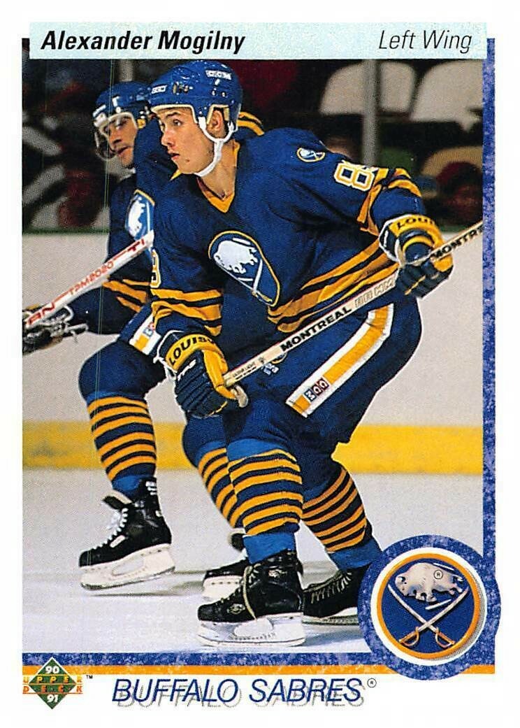 1990-91 Upper Deck Hockey Alexander Mogilny Rookie Card #24