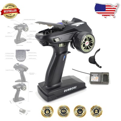 DumboRC X6 6CH 2.4G Transmitter with Gyro - Ultimate Control for RC Vehicles
