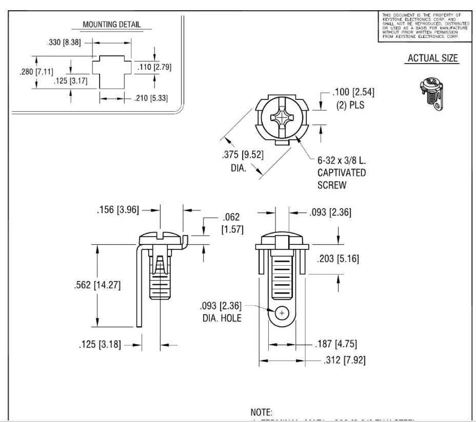 Lot Of 10 Keystone 1215 Screw Terminals - Image 2 of 2