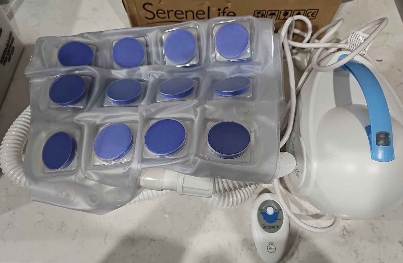 SereneLife Bubble Bath Tub Mat Thermal Spa, Non Slip Mat New Open Box