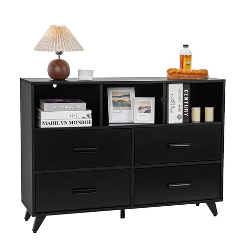 mainstays mid century modern dresser Walnut Mid Century Modern Dresser