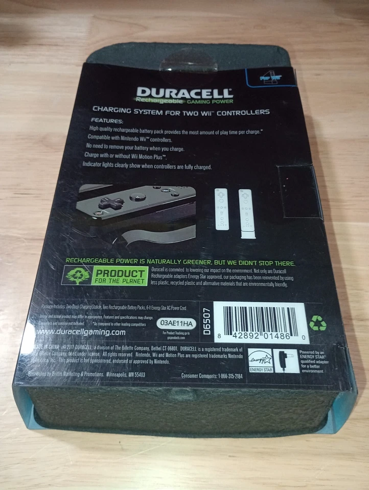 Duracell Rechargeable Gaming Universal Charging System For 2 Wii Controllers - Image 2 of 3