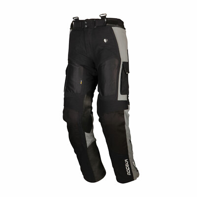 MODEKA Motorradhose AFT AIR grau schwarz Sympatex SAS-TEC Protektoren Gr. 4XL