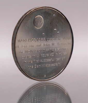 1965 USA Space GEMINI 3 Virgil Grissom '70 Franklin Mint 925