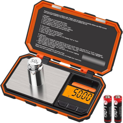 ORANGE Digital Pocket Scale 200g x 0.01g Jewelry Gold Gram Herb Karat Weight