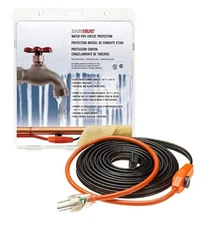 Easy Heat 3' Water Pipe Freeze Protection Lot of 2, 120VAC Thermostat Controlled