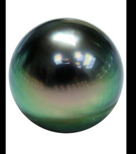 Huge 11-12mm Natural South Sea Genuine Green Round Loose Pearl Undrilled 4