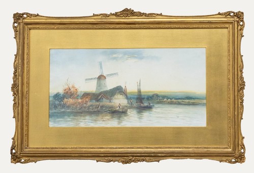 Francis E. Jamieson - Early 20th Century Watercolour, Cottage by the Windmill - 第 1/6 張圖片