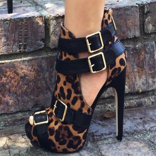 leopard peep toe heels