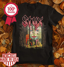 Styx Black T-Shirt For Men Tee All Size S-5XL
