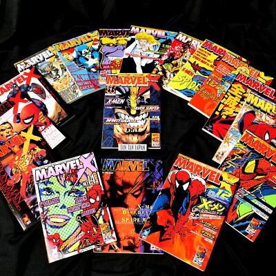 MARVEL X Complete Set Vol.1-17 SHOPRO Super Comics Japanese 1996-1997 Rare
