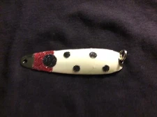 High Percentage Salmon Trolling Spoon With Hyper Vis Tape Not Paint 4 3/4”