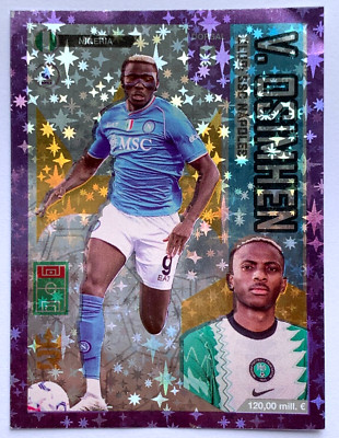 2023 World Soccer Stars 3R Sticker #F20 VICTOR HOSIMHEN Napoles FOIL VARIANT 2