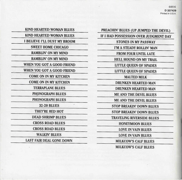 Robert Johnson – The Complete Recordings - 2xCD Boxset - Playtested/Like New! Foto 4 de 4