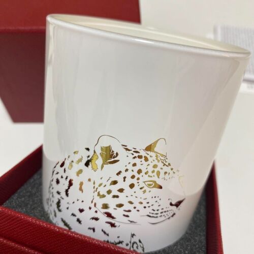 New CARTIER aroma Candle Cartier  Panther Motif Scented candle novelty with box - Afbeelding 1 van 4