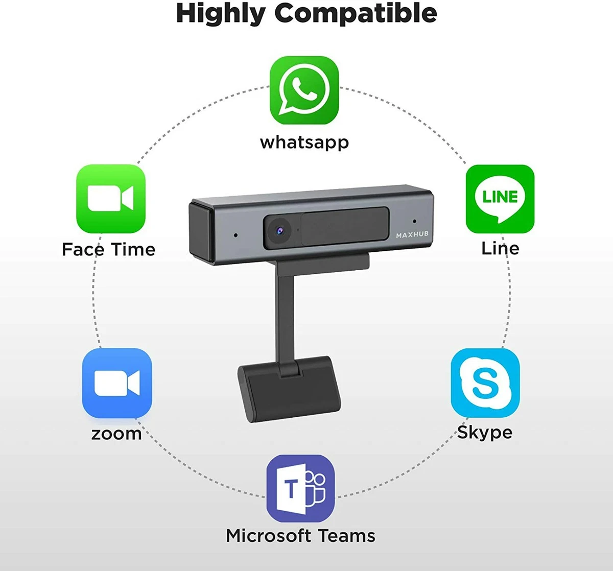 enther & maxhub 1080p webcam