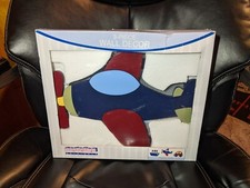 Bedtime Originals "Travel Time" 3 Piece Wooden Wall Decor New