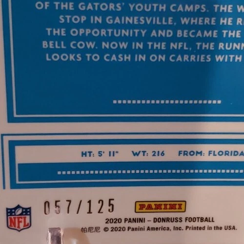 2020 donruss optic prizm La’MICAL PERINE #P-340 Blue Holo Rated Rookie /125 - Image 3 of 3