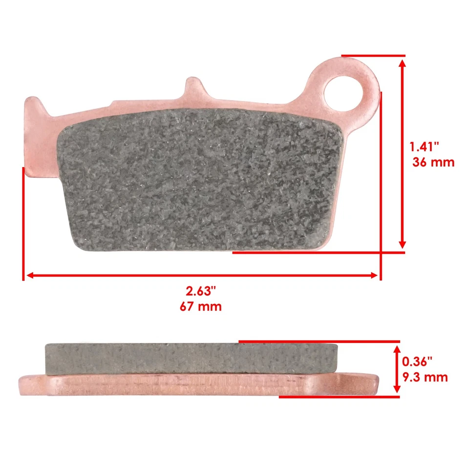 Brake Pads for Yamaha WR250R WR250F WR400 WR426 WR450 Front Rear Brakes 1998-19 - Image 3 of 4