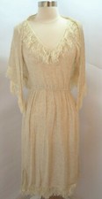 VTG Hot Line Arlene Murry Couture Boohoo Western Fringed Shawl Dress Womens 3/4