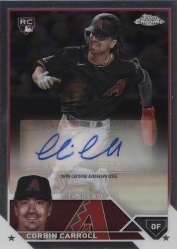 2023 Topps Chrome Corbin Carroll Rookie Autograph RC Auto RA-CCA